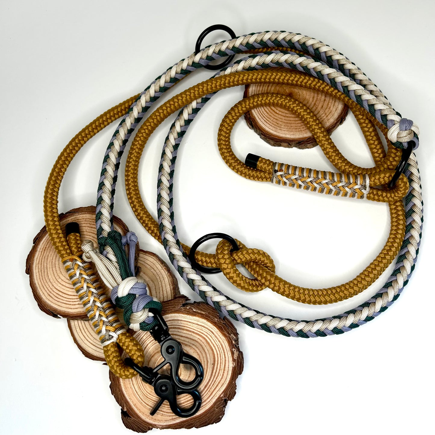 Leine Sammy | Karamell, Seaweed Grün, Lavender